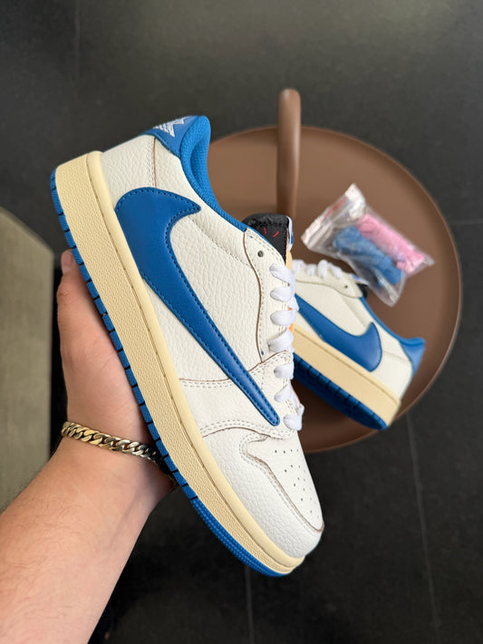 Jordan 1 Low Travis Scott Fragment Sail Military Blue